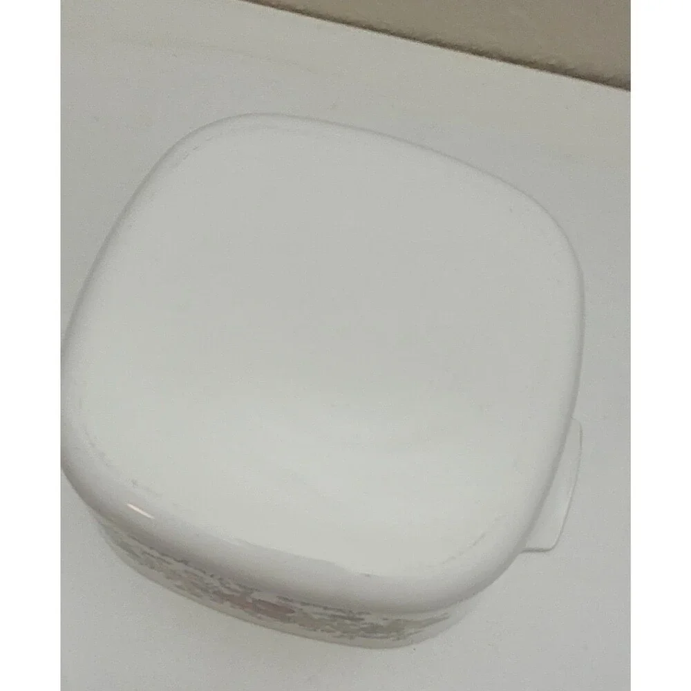 VINTAGE CorningWare L’Echalote 2.5 Qt Casserole Dish w/ Pyrex Lid USA MPN A-3-B